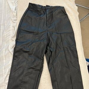 princess polly leather black pants